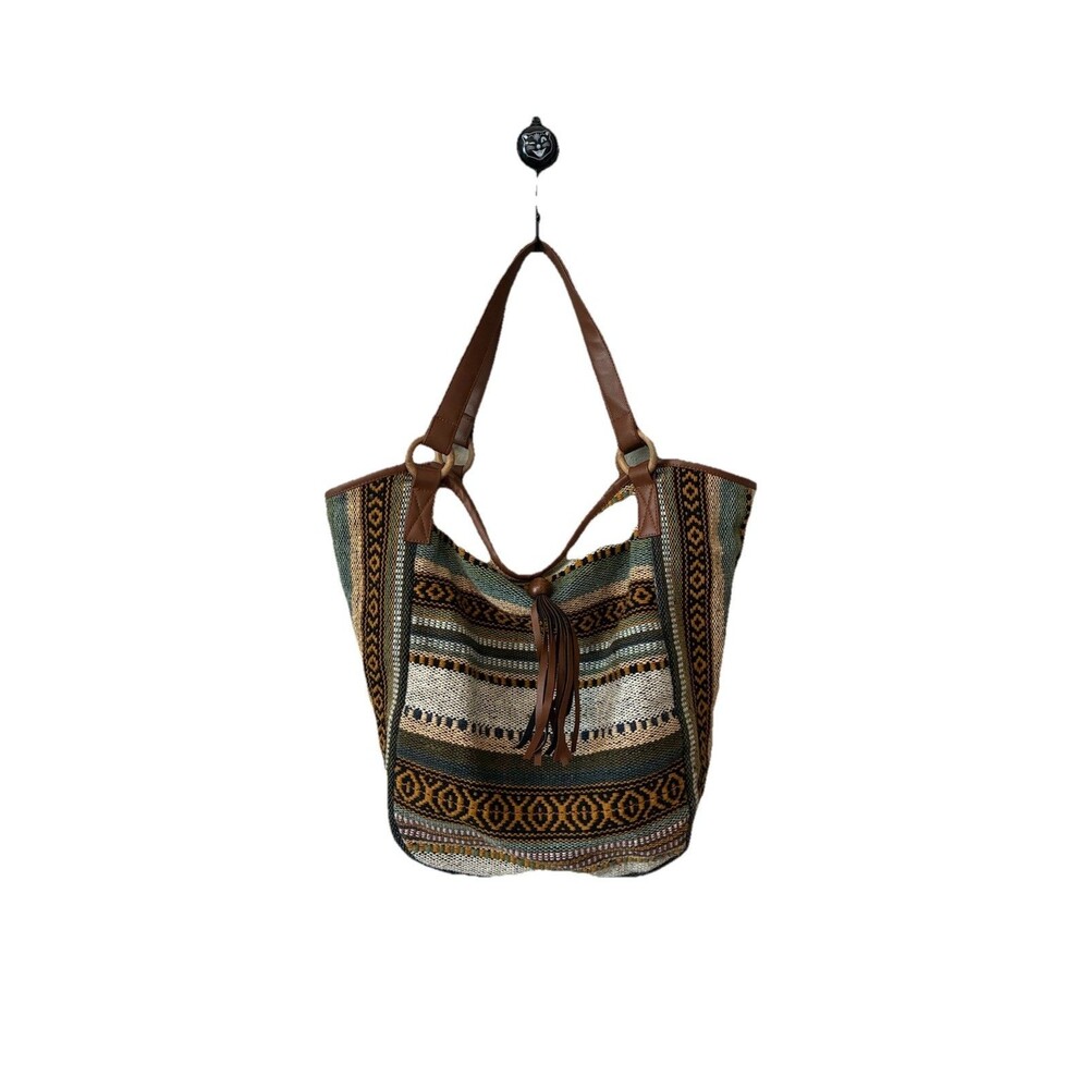 Cardamom & Coriander Tote Bag Brown Green